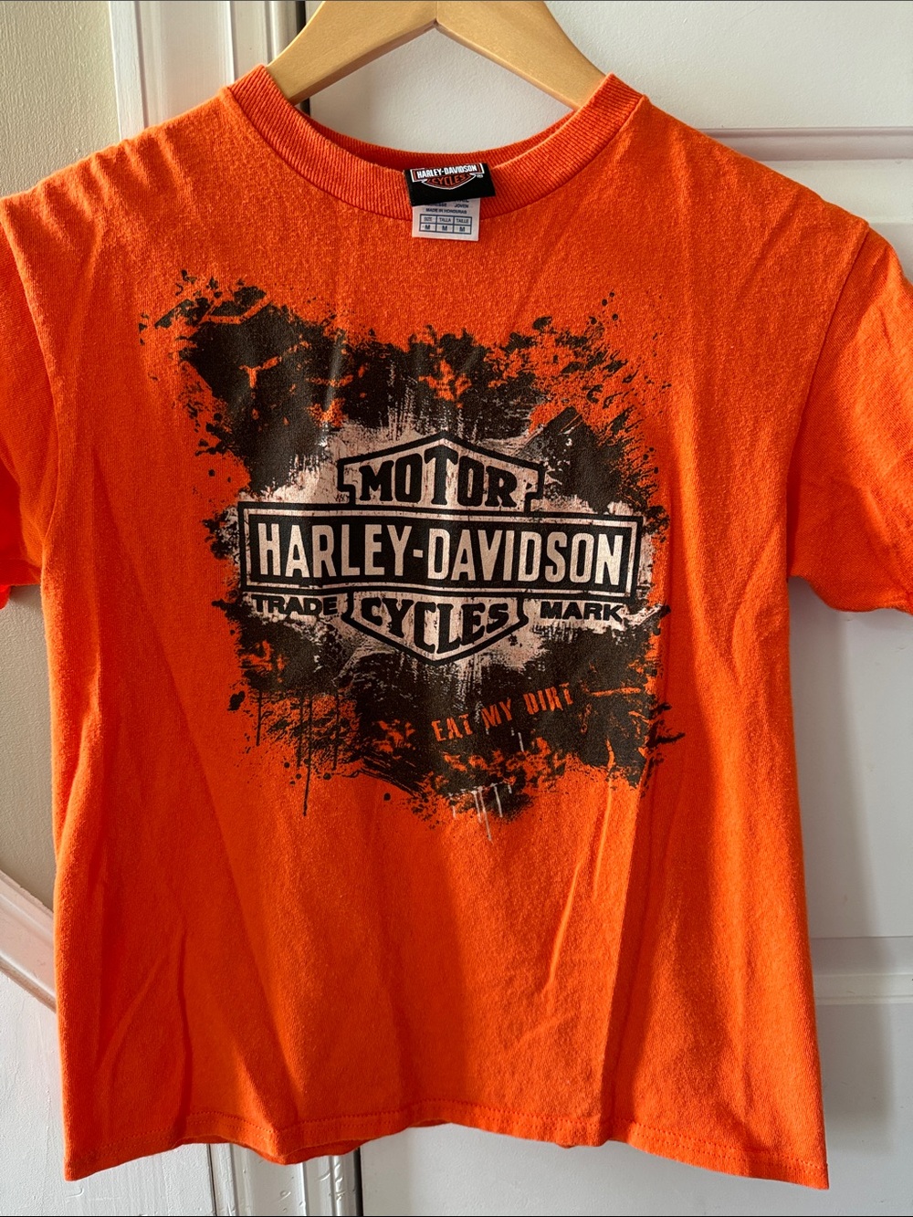 Harley-Davidson Youth Medium Orange Short Sleeve Tee
